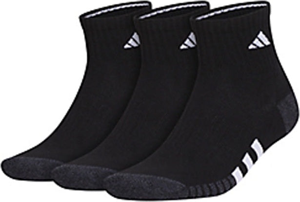 Adidas Men’s Cushioned 3.0 Quarter 3-pack (black) - Blk / Os