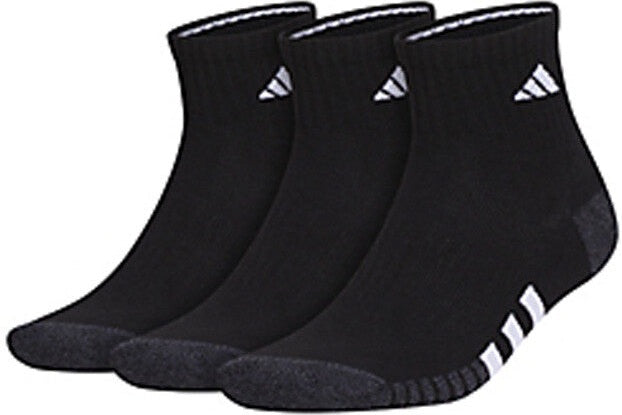 Adidas Men’s Cushioned 3.0 Quarter 3-pack - Black