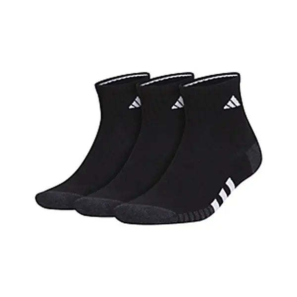 Adidas Men’s Cushioned 3.0 Quarter 3-pack Socks - Black - Os