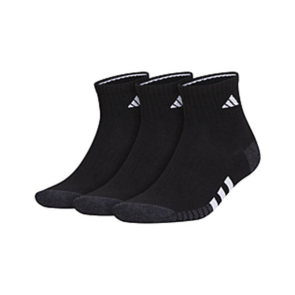 Adidas Men's Cushioned 3.0 Quarter 3-Pack Men's Socks - Black