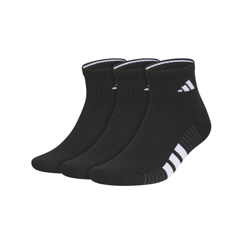 Adidas Men’s Cushioned 4.0 Quarter Socks 3-pack (black)