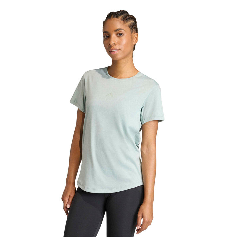 Adidas Motion Essentials Tee (w) (wonder Sage) - Grn / Xs