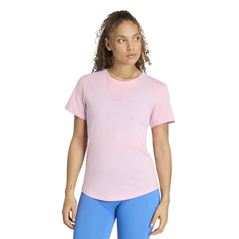 Adidas Motion Essentials Tee (w) (wonder Sage) - Pnk / Xs