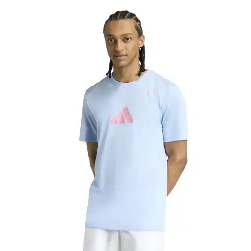 Adidas Padel Category Graphic Tee Men’s Glow Blue