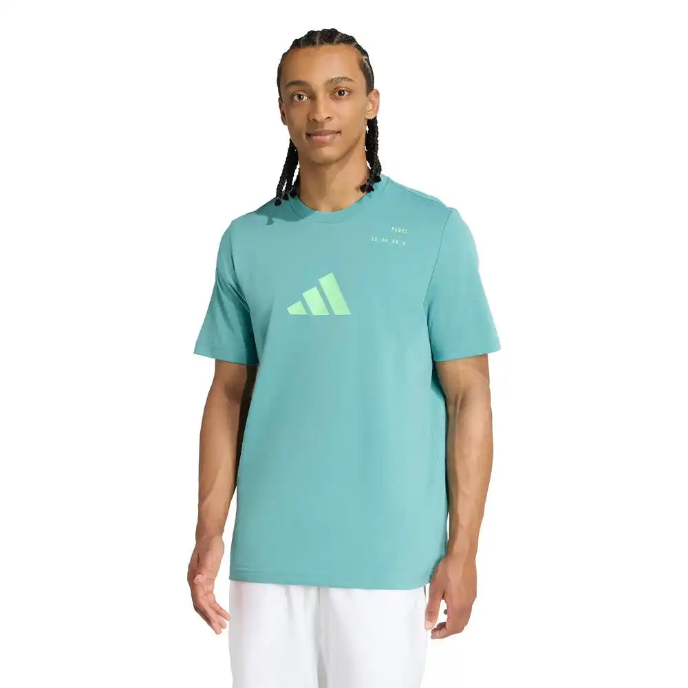 Adidas Padel Category Graphic Tee Men’s - Powder Teal