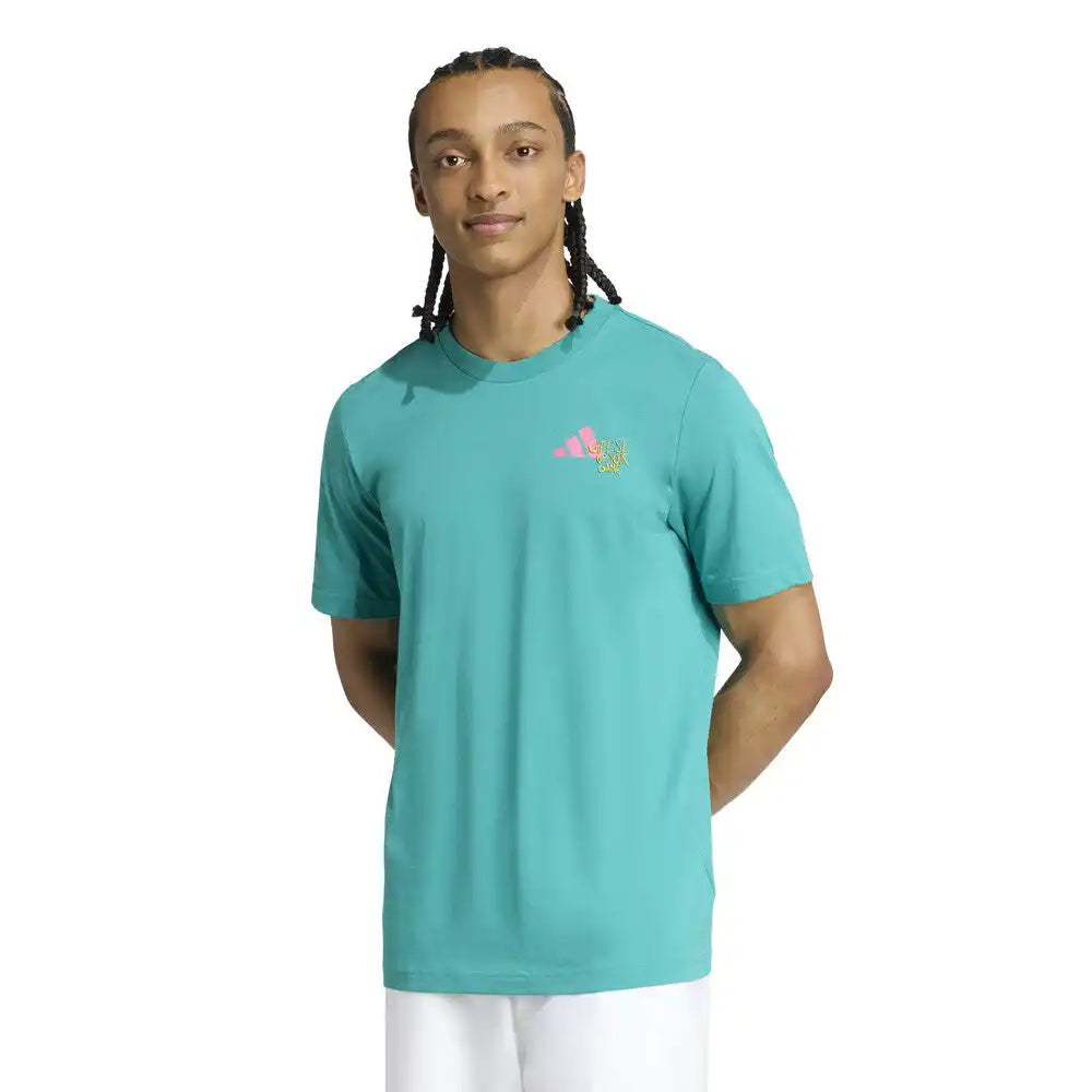 Adidas Padel Graphic Tee Men’s Pure Teal