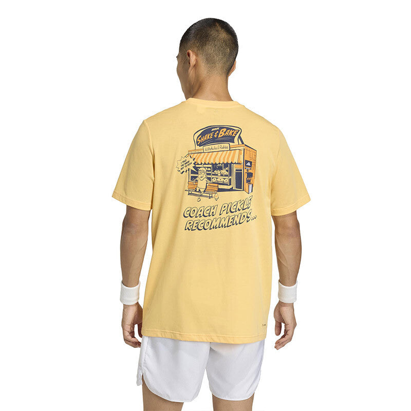 Adidas Pickleball Graphic Tee (m) (orange)
