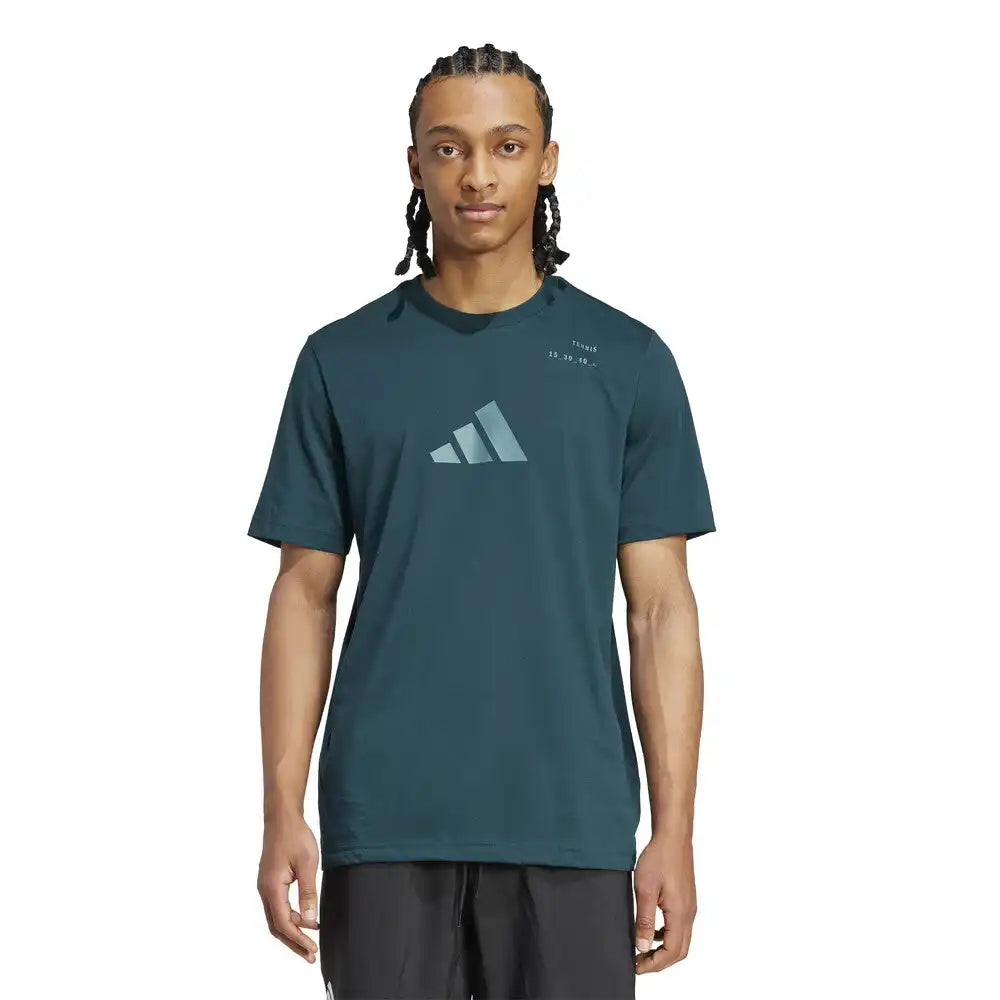 Adidas Tennis Category Graphic Tee Men’s Aurora Ivy