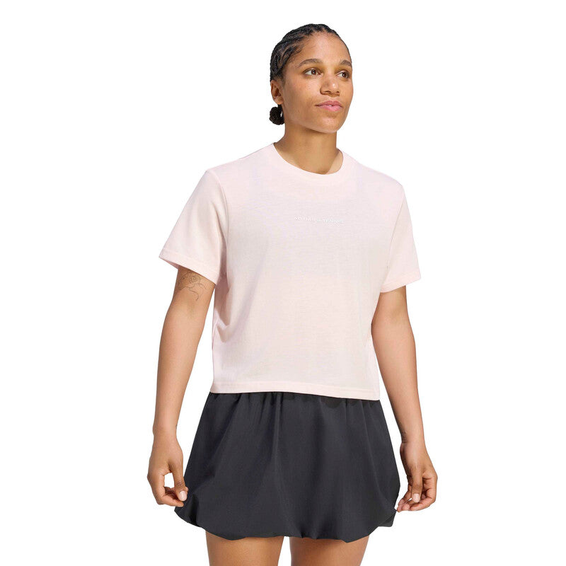 Adidas Tennis Culture Graphic Tee (w) - Lpk / Xs