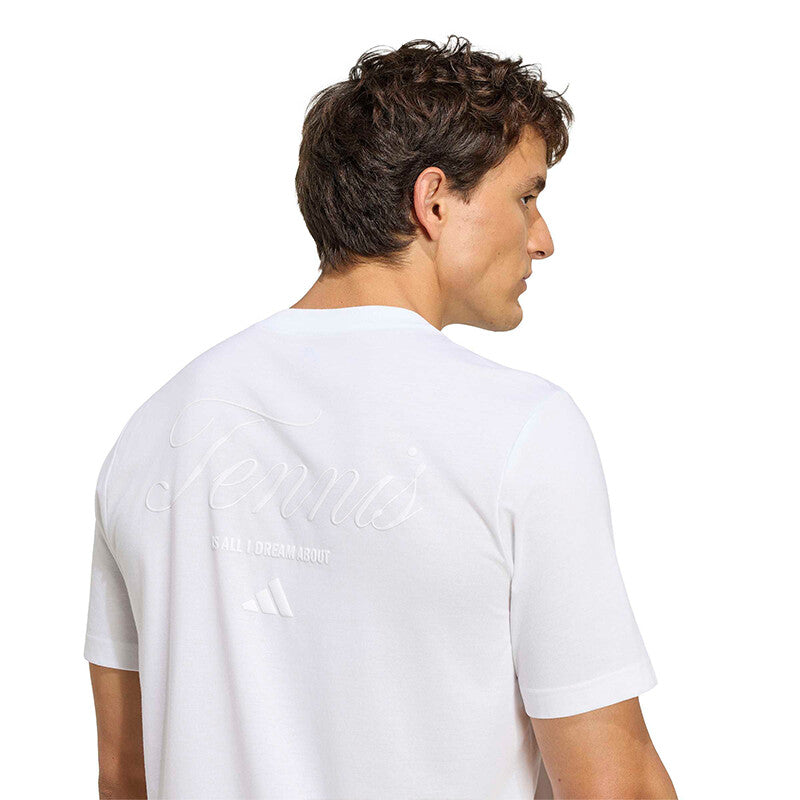 Adidas Tennis Graphic Tee (m) (white)