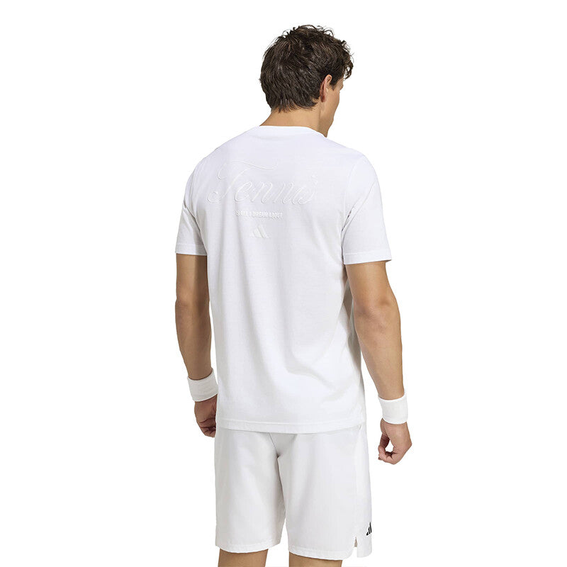 Adidas Tennis Graphic Tee (m) (white)