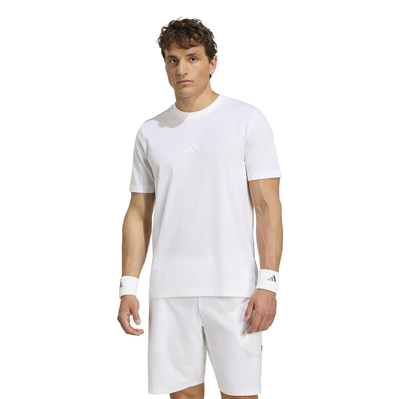 Adidas Tennis Graphic Tee (m) (white) - Wht / s