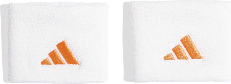 Adidas Tennis Small Wristbands (2x) - White Pure Orange