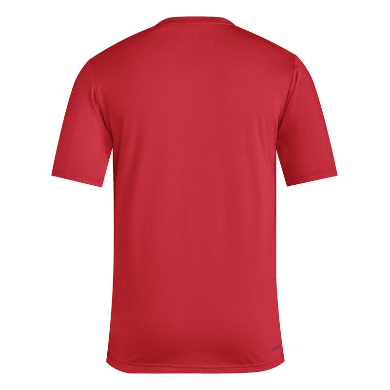 Adidas Train Essentials Feelready Tee (m) (pure Ruby)