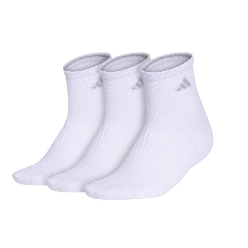 Adidas Women’s Cushioned 3.0 Quarter 3-pack (white/pulse Mint/fuchsia)