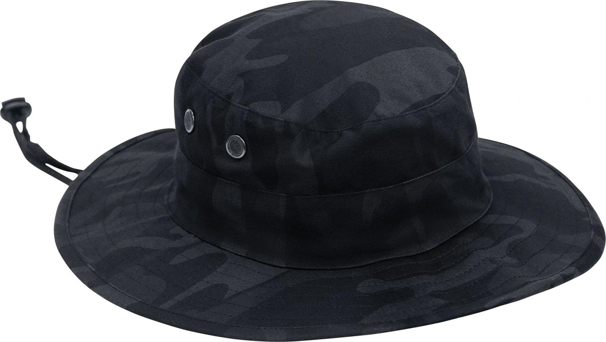 Adjustable Boonie Hat - Midnight Black Camo