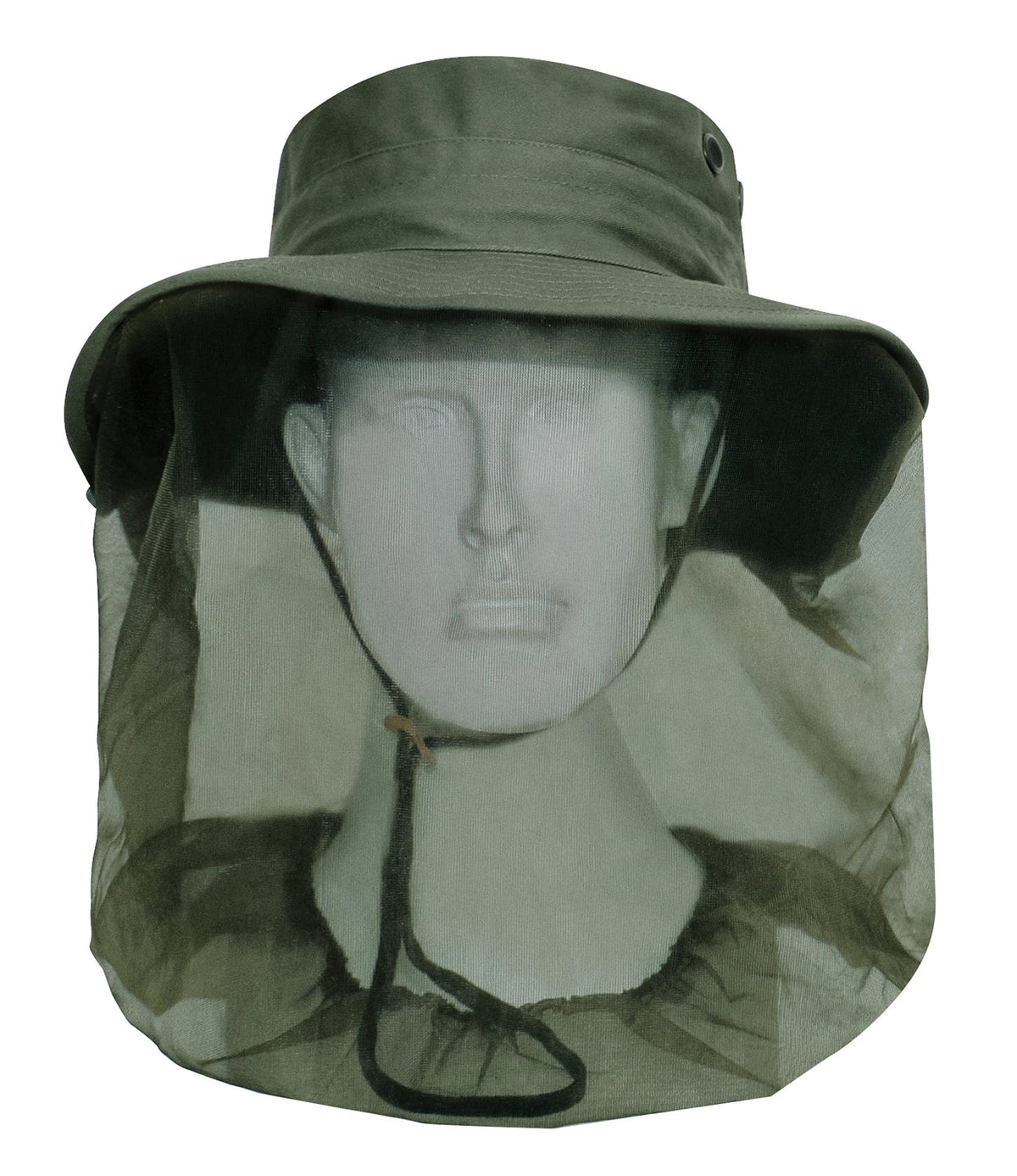 Adjustable Boonie Hat with Mosquito Netting - Olive Drab