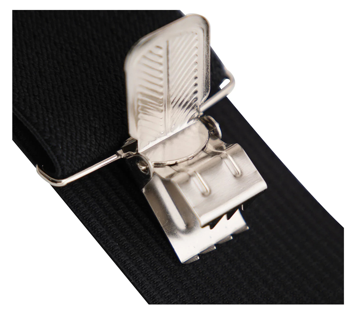 Adjustable Elastic X-back Pant Suspenders - Black