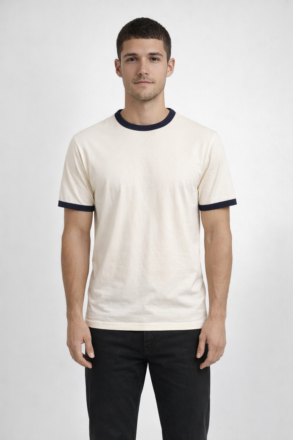 Navy RINGER TEE