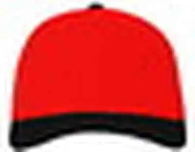 Pacific Headwear 705w Pro-wool Hook-and-loop Cap - Red Black - 7’’ - 7 7/8’’