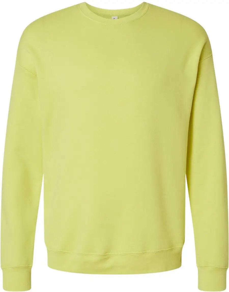 Bella + Canvas 3945 Sponge Fleece Drop Shoulder Crewneck Sweatshirt - Strobe - Lime / Xs
