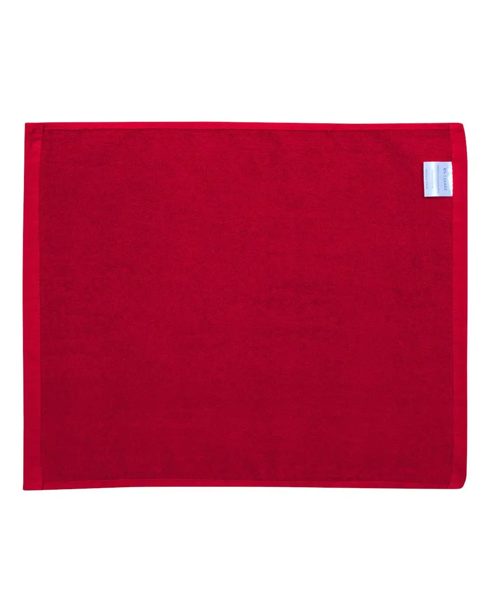 Carmel Towel Company C1518 Velour Hemmed - Red - one Size Fits Most