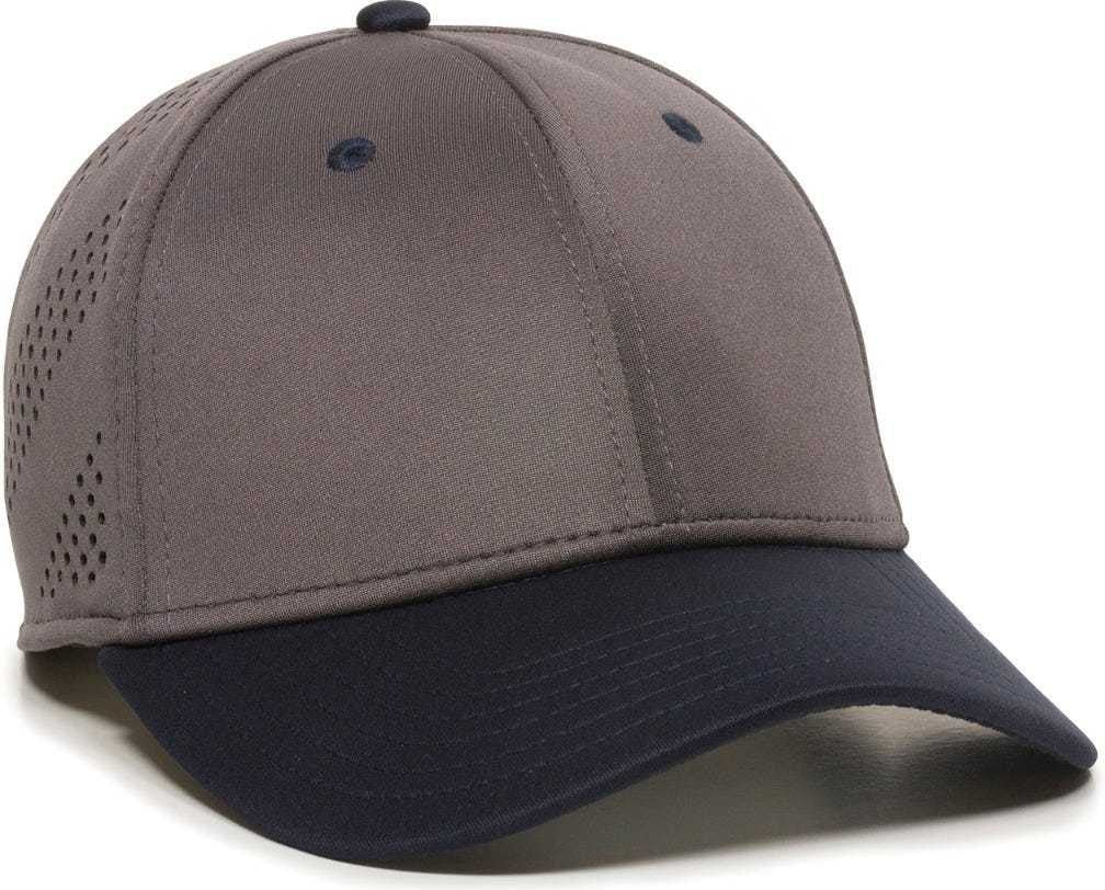 Oc Sports Air25 Flexible Fitting Cap - Graphite Navy - Dark Gray / 6 3/8’’ - 3/4’’