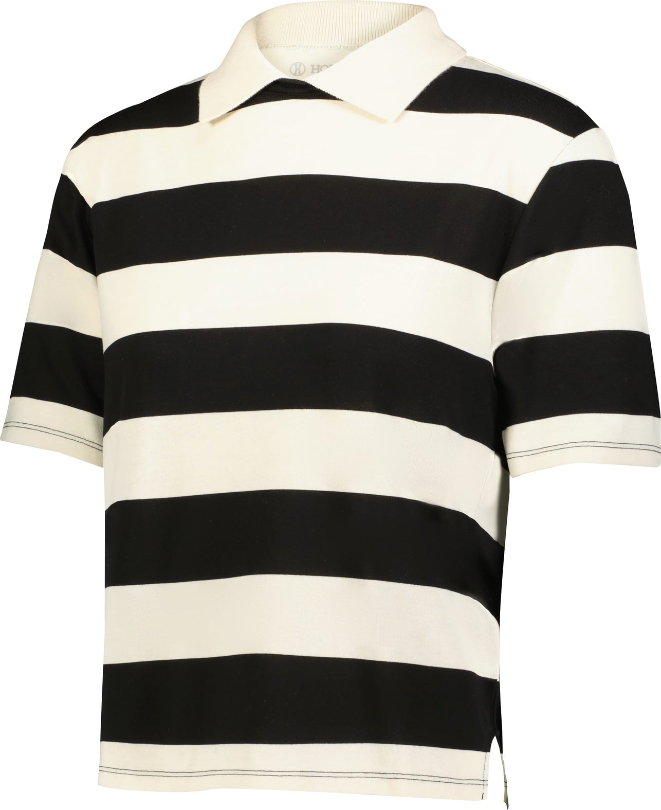 ALABASTER/VINTAGE BLACK PREP STREET RUGBY CROP