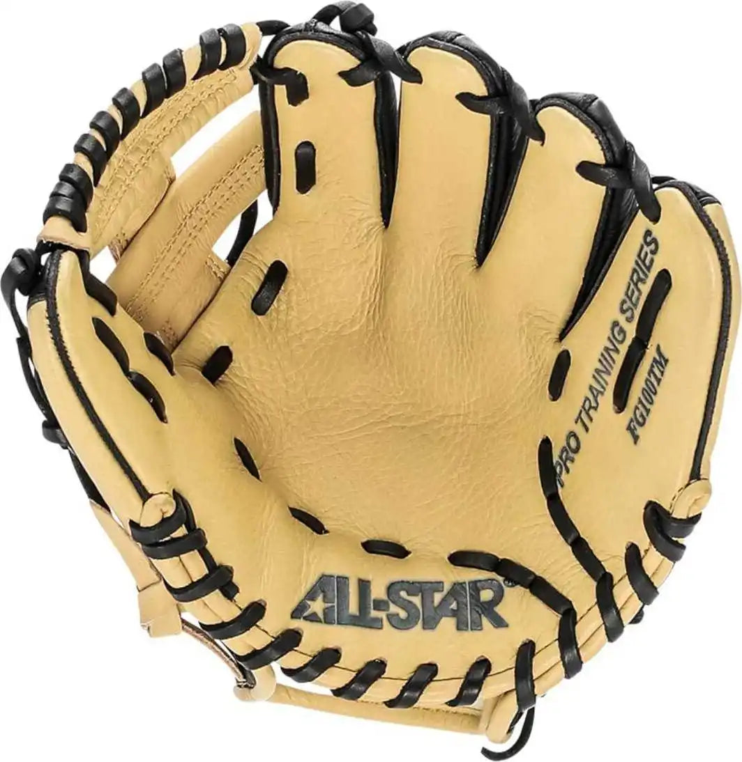 All-star Pro Series ?The Pick’ 9.50’’ Training Baseball Glove - Black Blonde - Tan / Right Throw