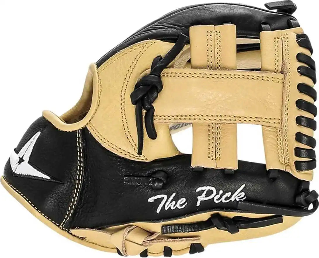 All Star Pro Series ?The Pick’ 9.50’’ Training Baseball Glove Black Blonde Tan / Right Throw