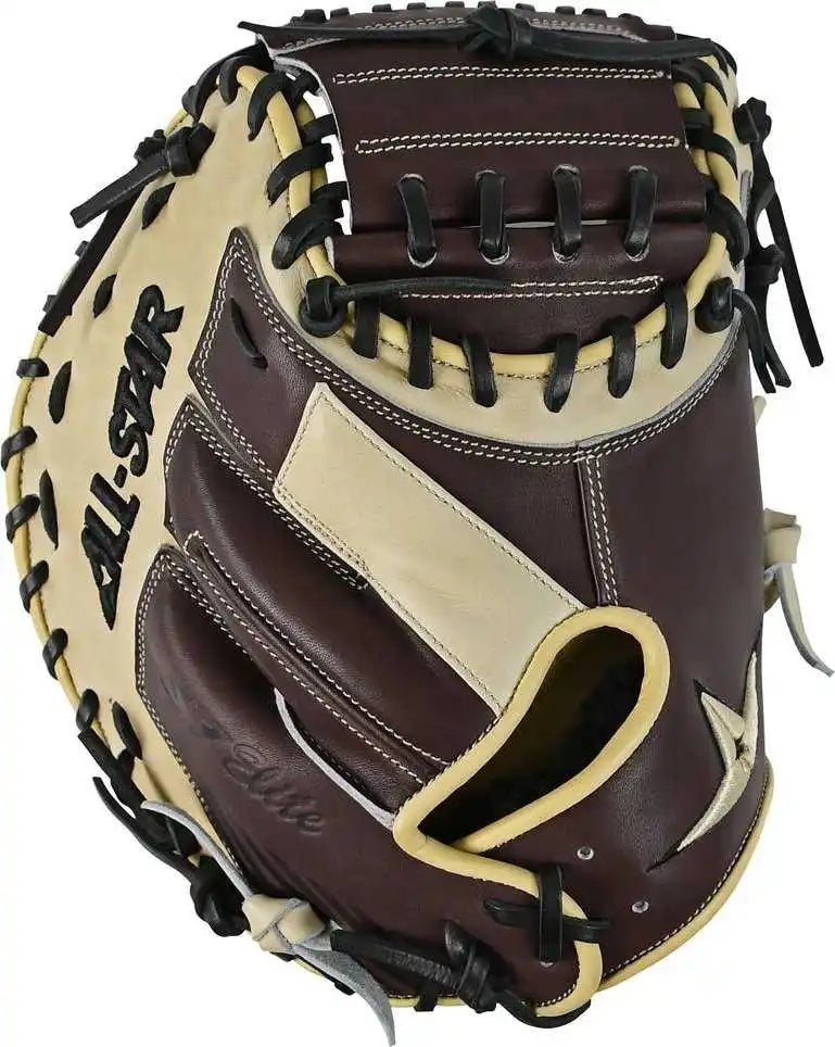All-star S7 Elite Cm5000 34.00’’ Baseball Catcher’s Mitt - Mocha Tan - Coffee / Right Throw