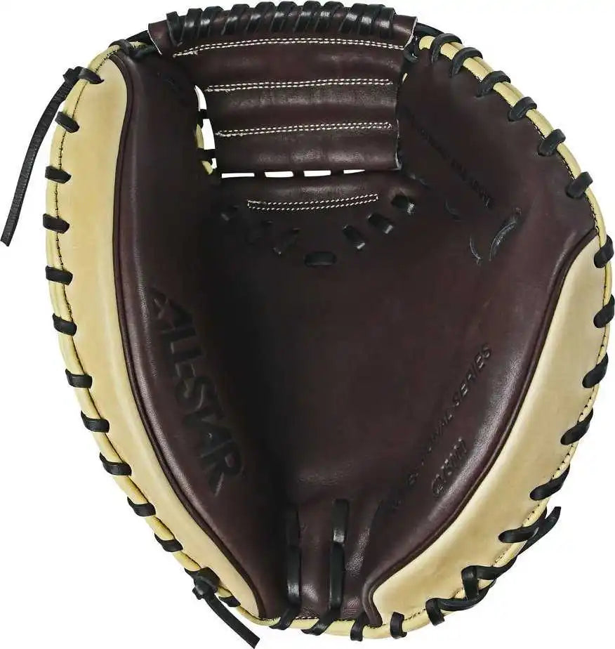 All-star S7 Elite Cm5000 34.00’’ Baseball Catcher’s Mitt - Mocha Tan - Coffee / Right Throw