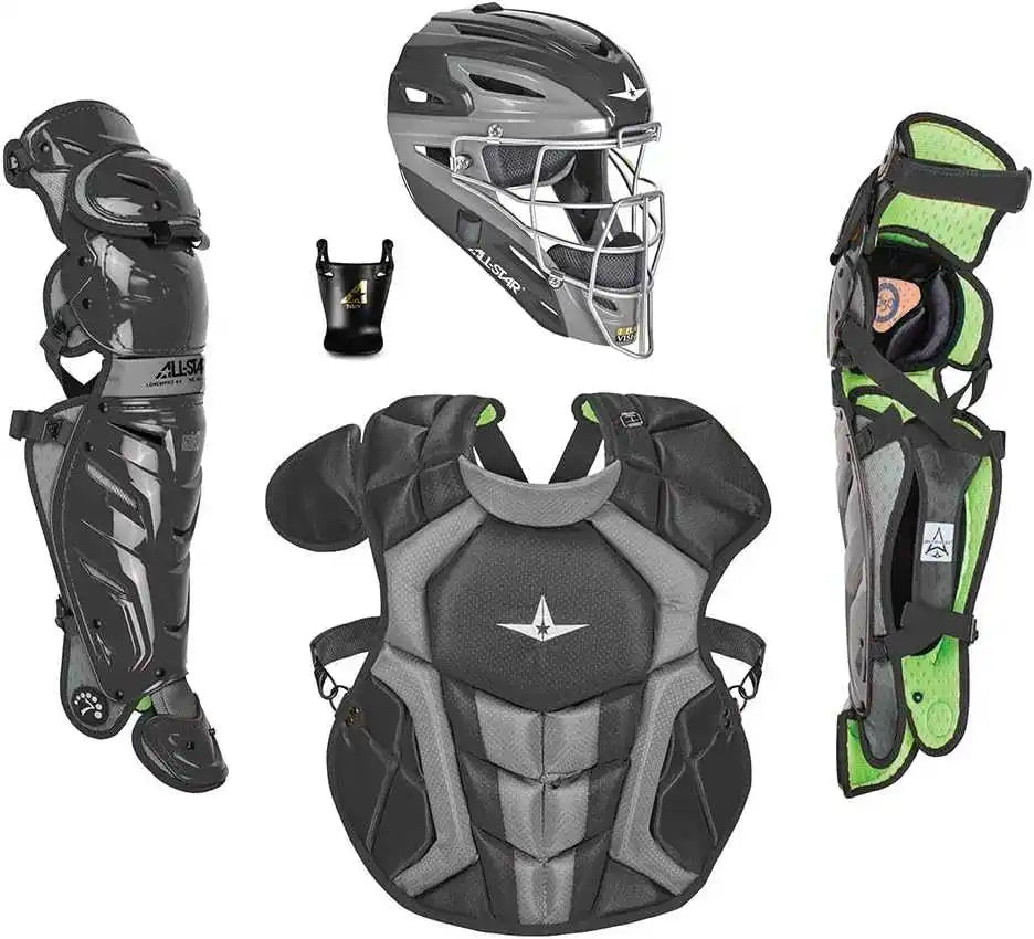 All-star System 7 Certified Nocsae Young Pro Catcher’s Set (ages 9-12) - Black