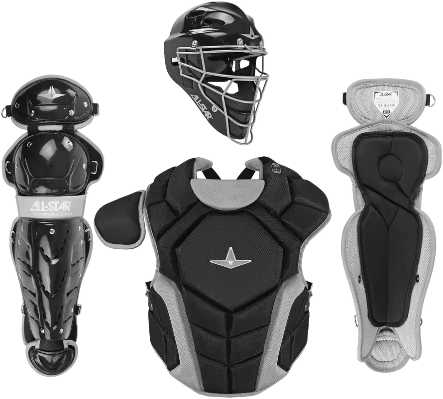 All-star Top Star Series Nocsae Catcher’s Set (ages 9-12) - Black