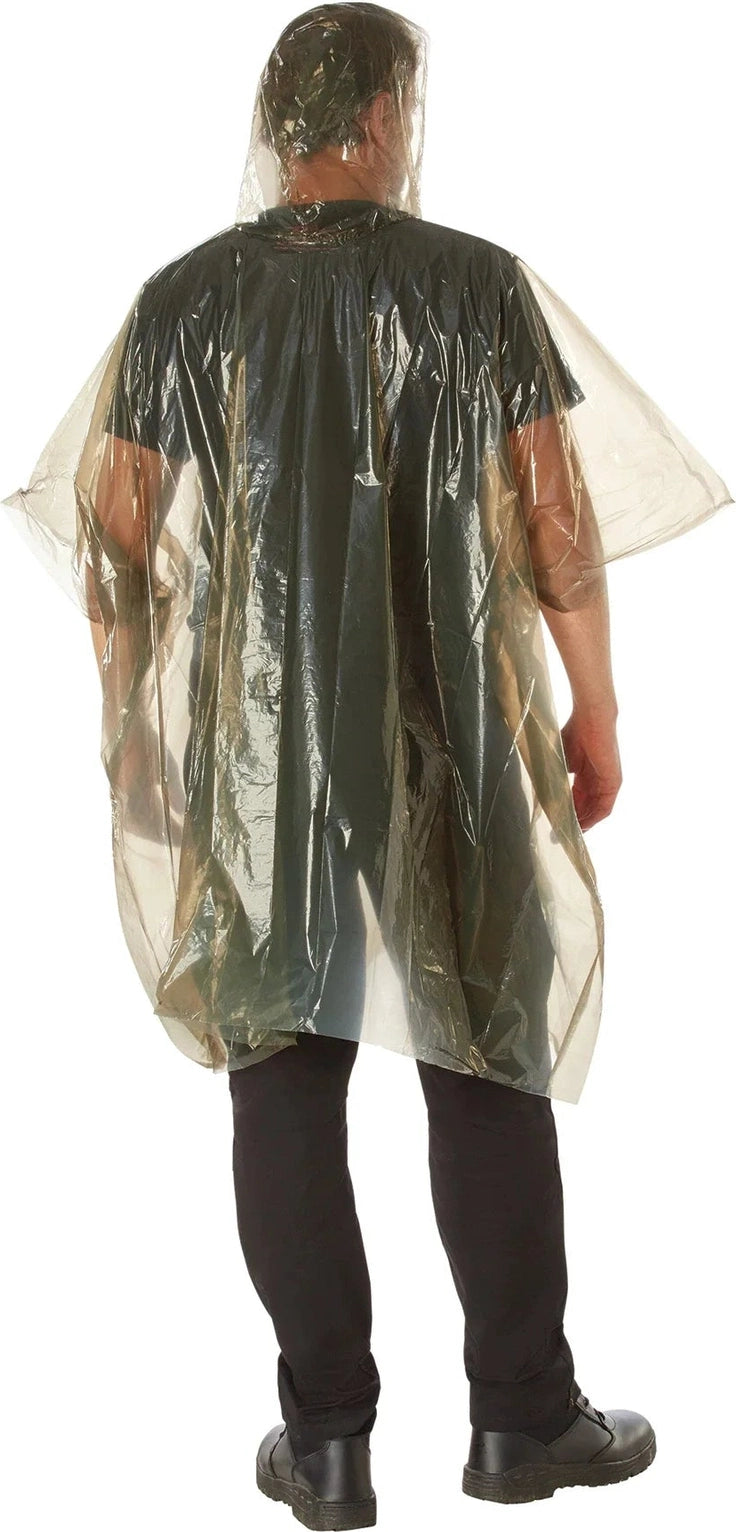 All Weather Emergency Poncho - Olive Drab