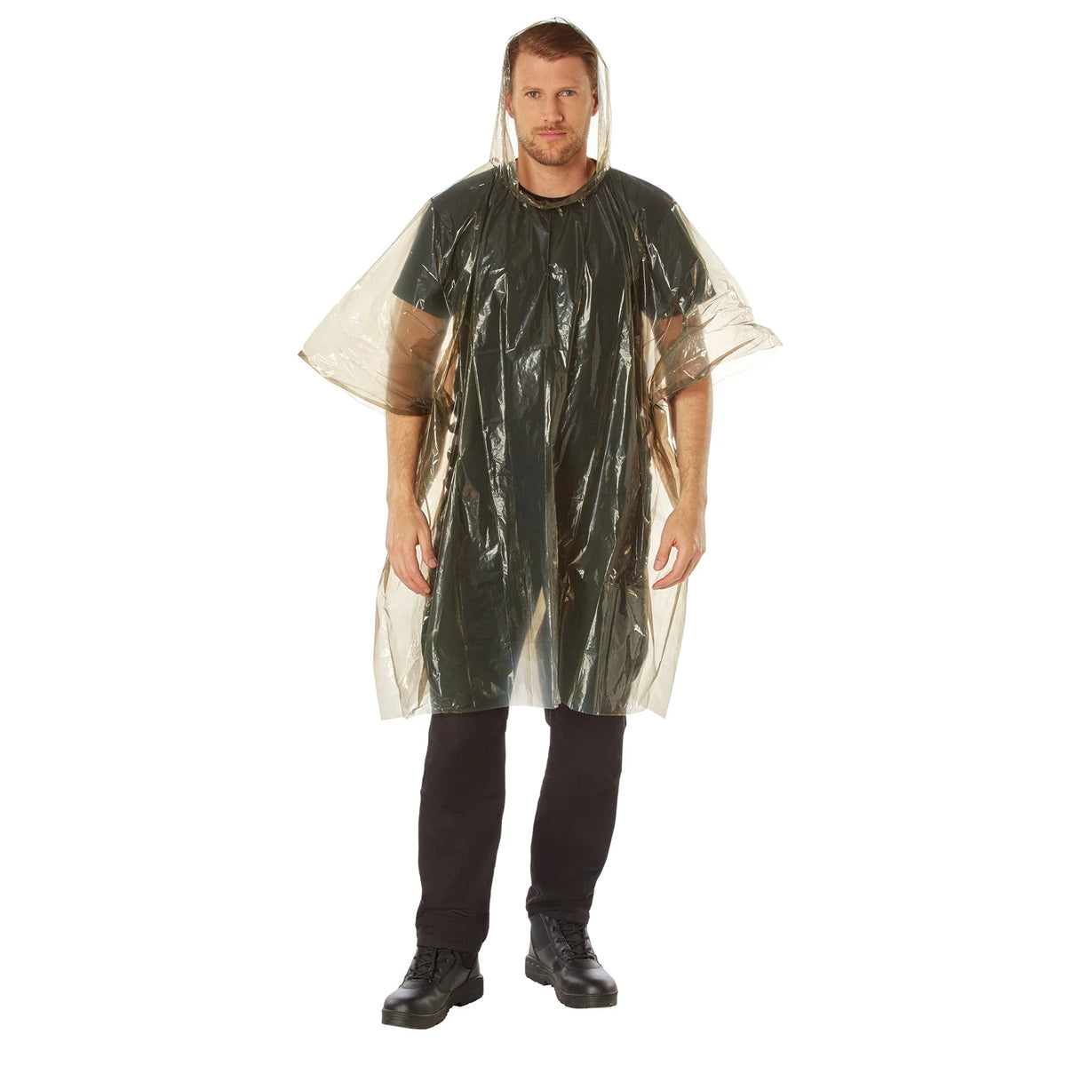 All Weather Emergency Poncho - Olive Drab