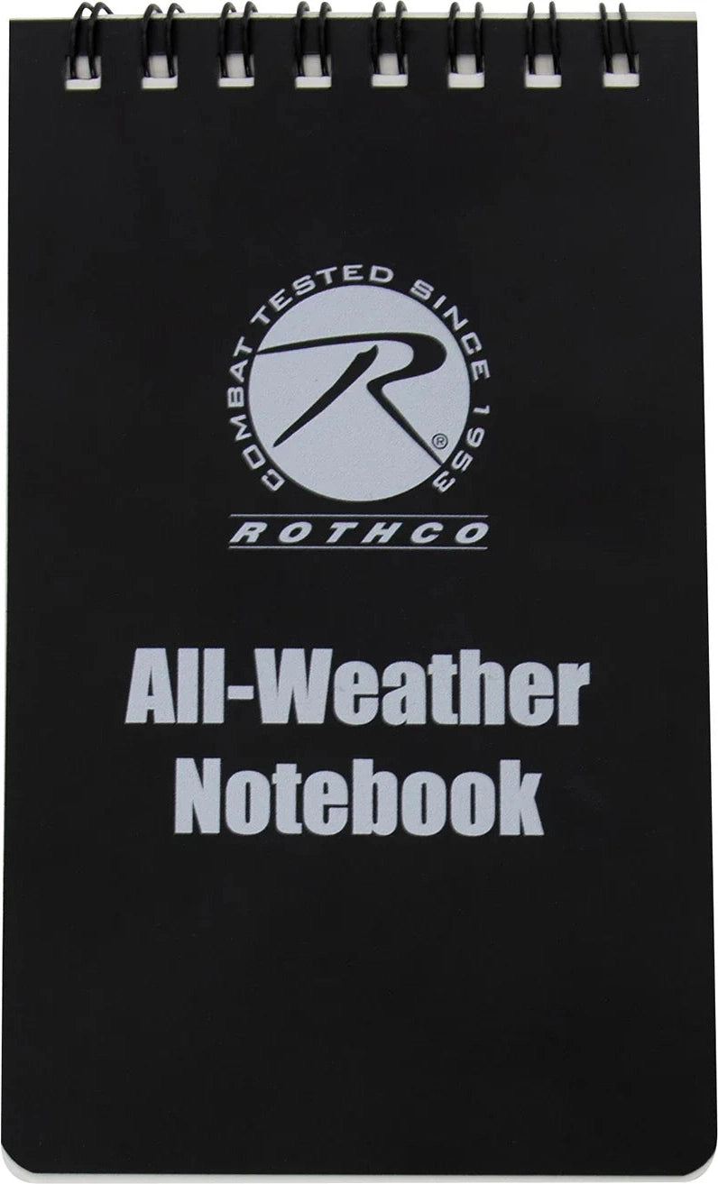 All-weather Waterproof Notebook - Black / 3 x 5