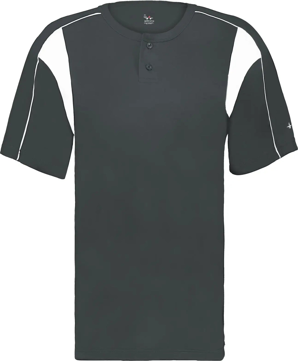 Alleson Athletic 2937 Youth Pro Placket Baseball Jersey - Graphite White