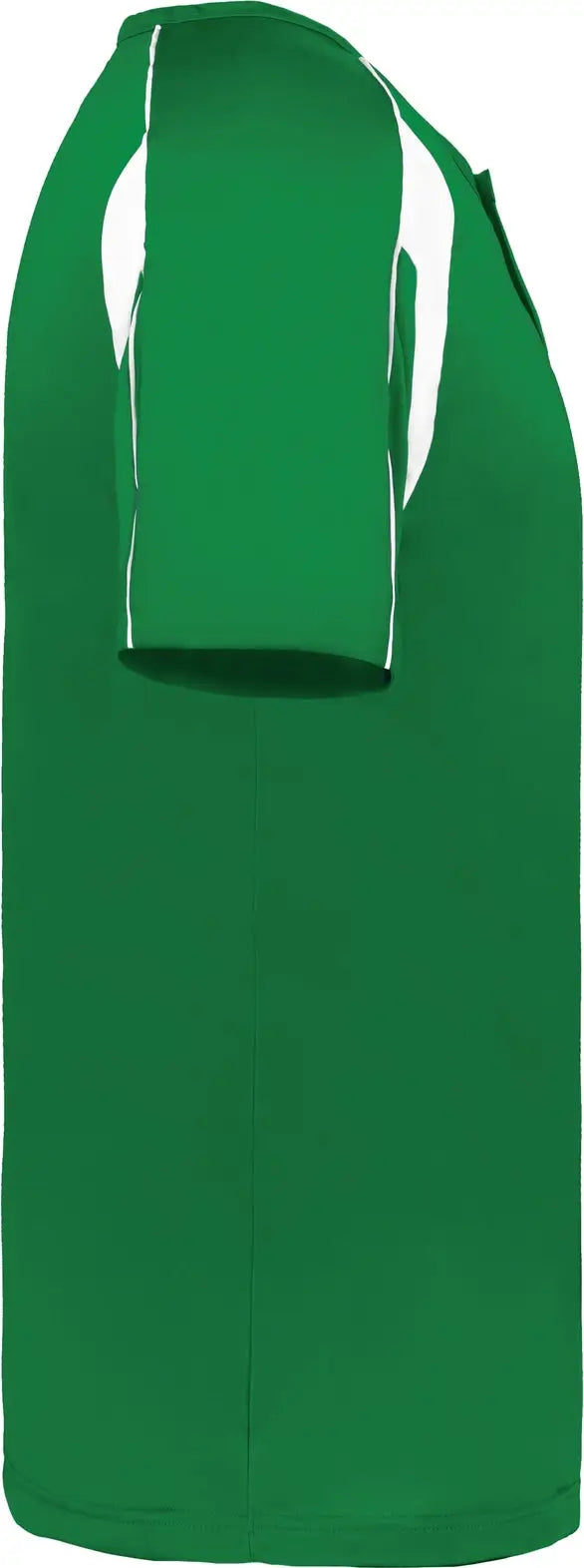 Alleson Athletic 2937 Youth Pro Placket Baseball Jersey - Kelly White