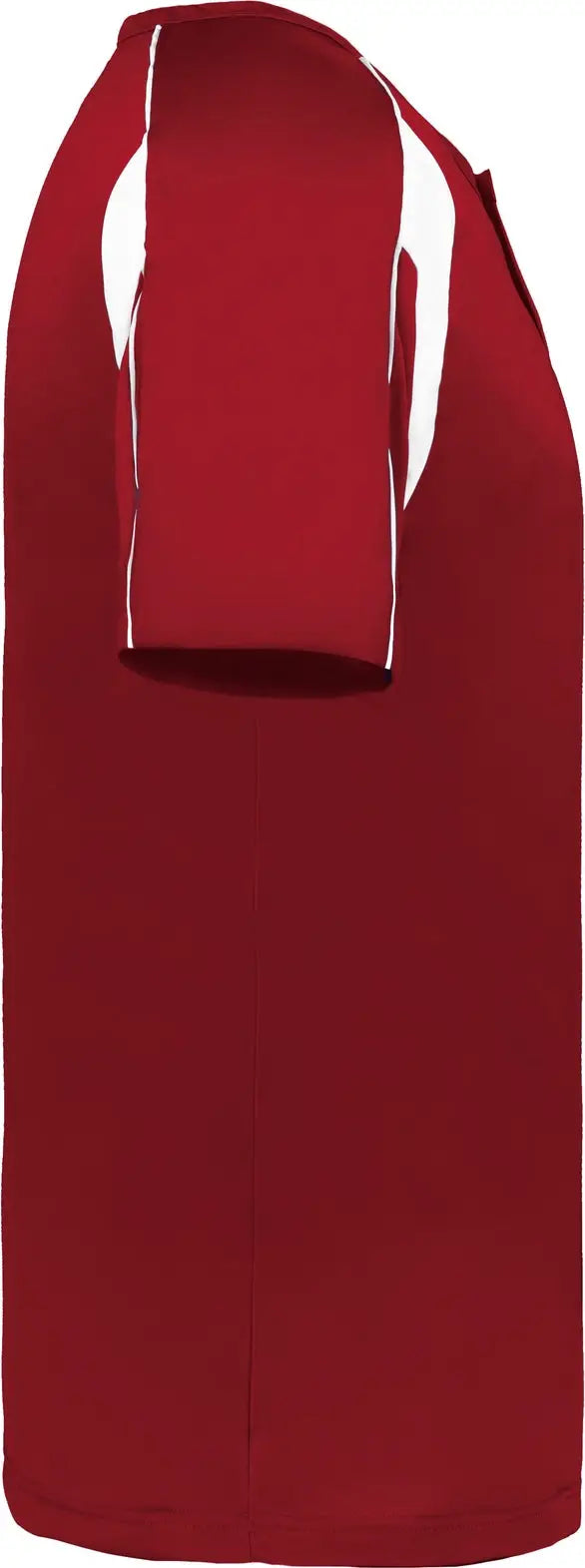 Alleson Athletic 2937 Youth Pro Placket Baseball Jersey - Red White