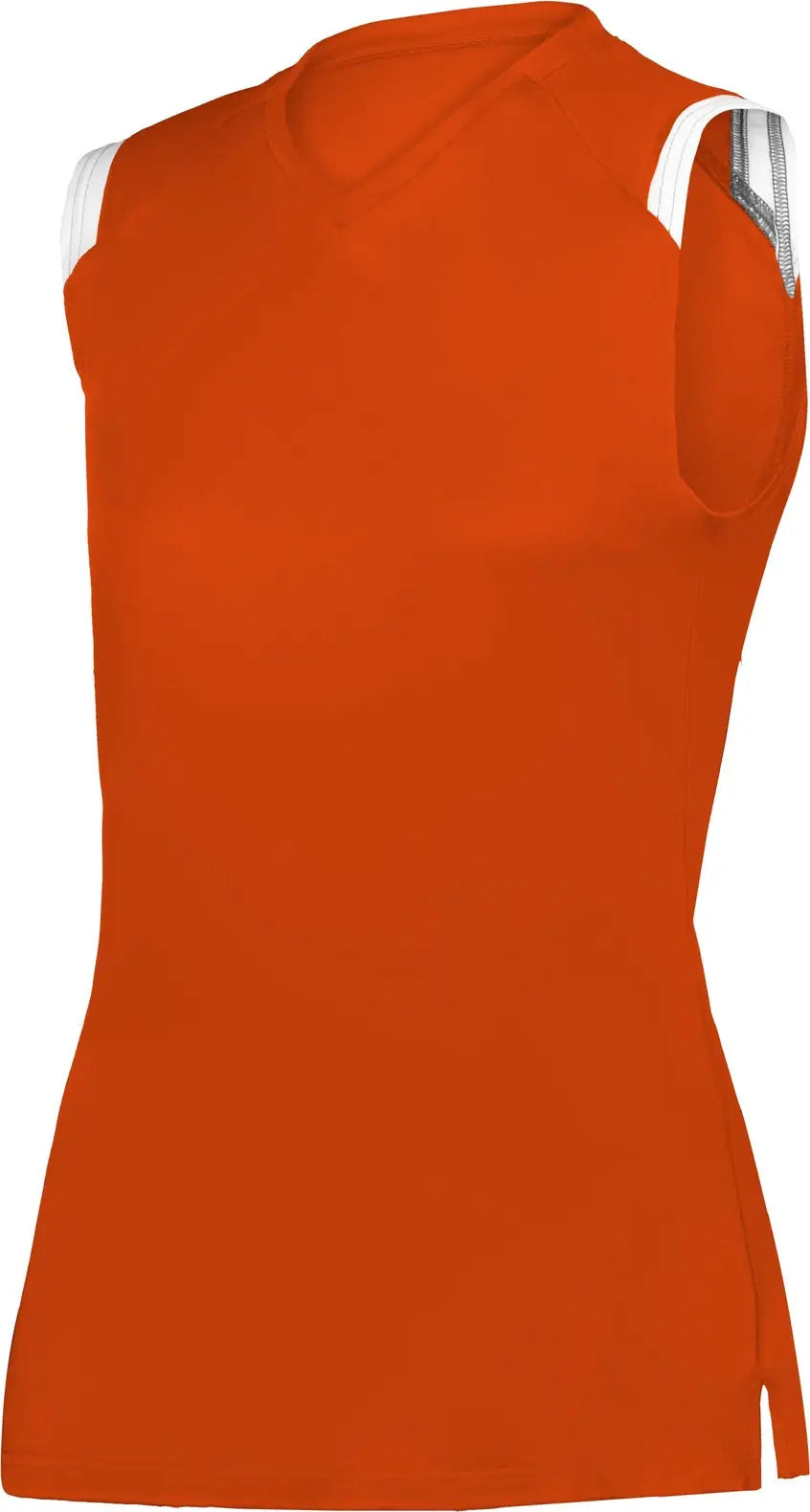 Alleson Athletic 295100 Girls on the Rise Sleeveless Softball Jersey - Bright Orange White - Xxs