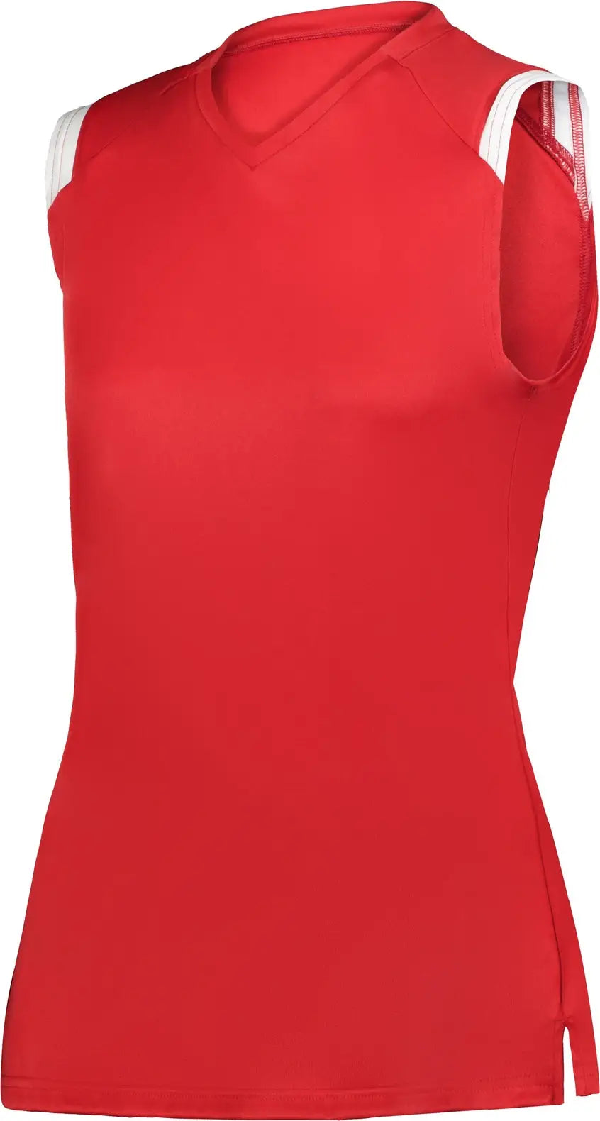 Alleson Athletic 295100 Girls on the Rise Sleeveless Softball Jersey - Red White - Xxs