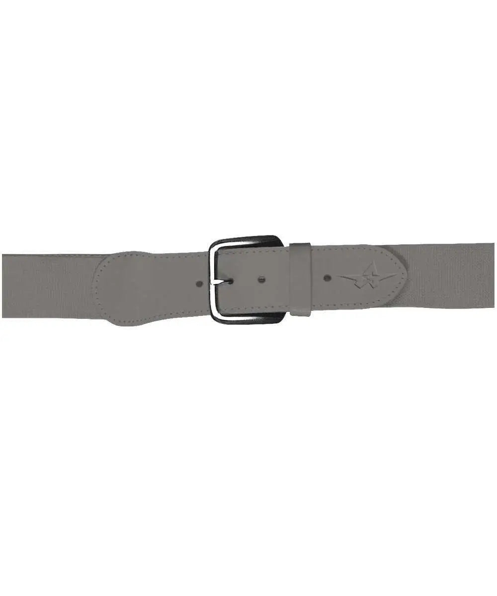 Alleson Athletic 3bby Youth Baseball Belt 1.5 Width - Silver - Light Gray / Belt to 32’’