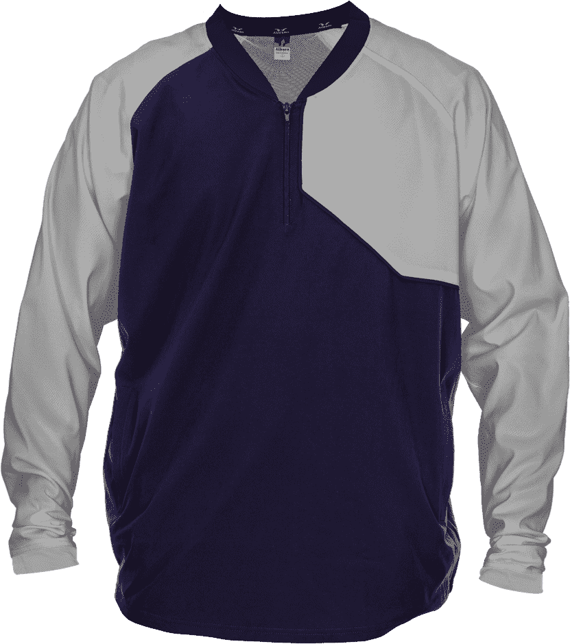 Alleson Athletic 3jls21a Baseball Batter Jacket - Navy Gray