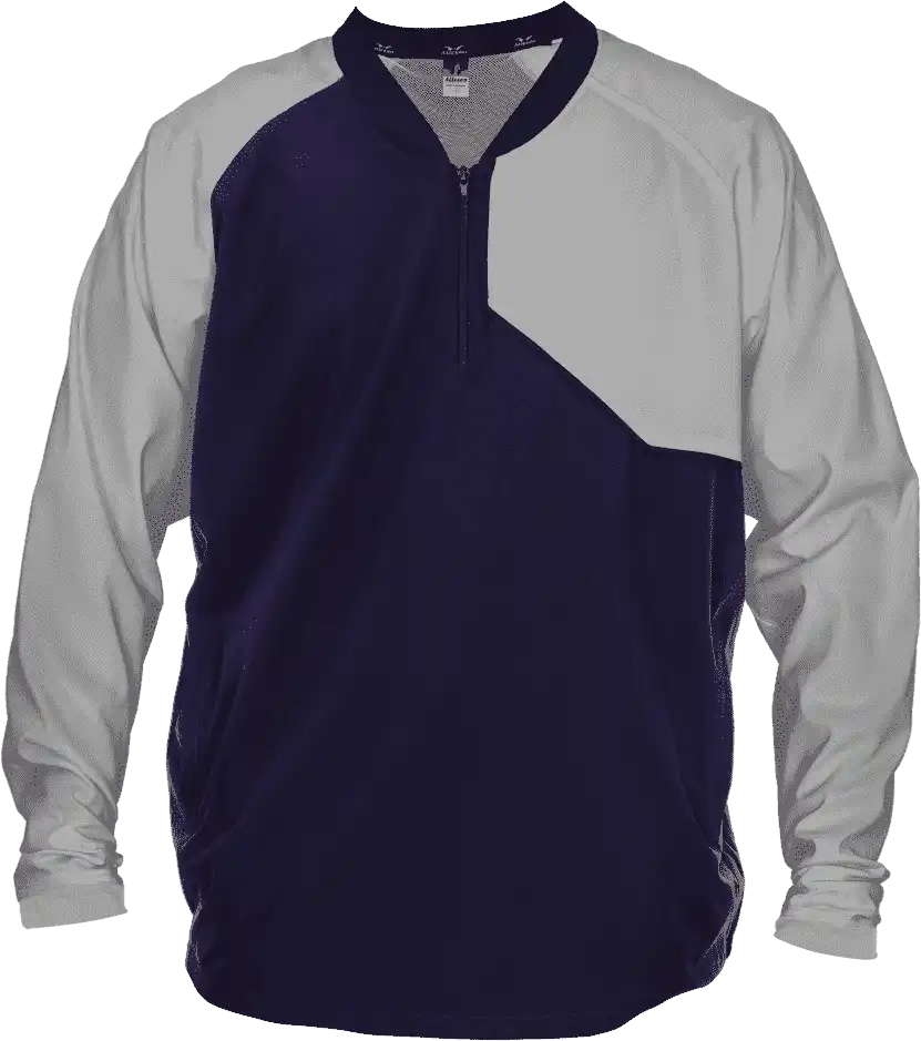 Alleson Athletic 3jls21a Baseball Batter Jacket - Navy Gray