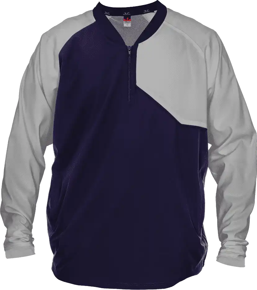 Alleson Athletic 3jls21a Baseball Batter Jacket - Navy Gray
