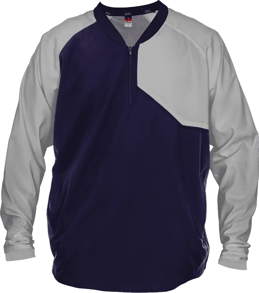 Alleson Athletic 3jls21a Baseball Batter Jacket - Navy Gray