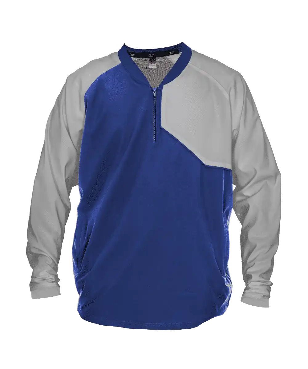 Alleson Athletic 3jls21a Baseball Batter Jacket - Royal Gray