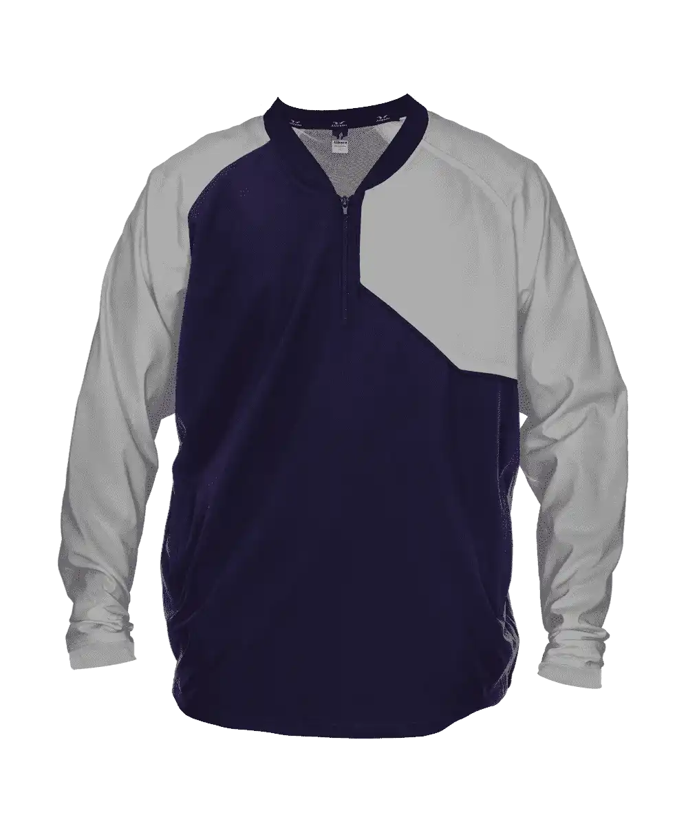 Alleson Athletic 3jls21y Baseball Batter Jacket - Navy Gray
