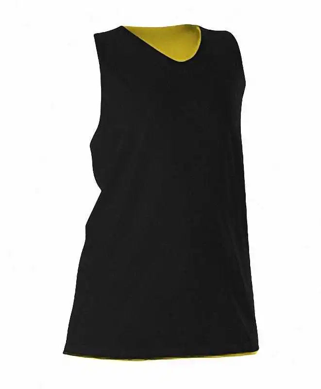 Alleson Athletic 506crw Women’s Reversible Racerback Tank - Black Light Gold
